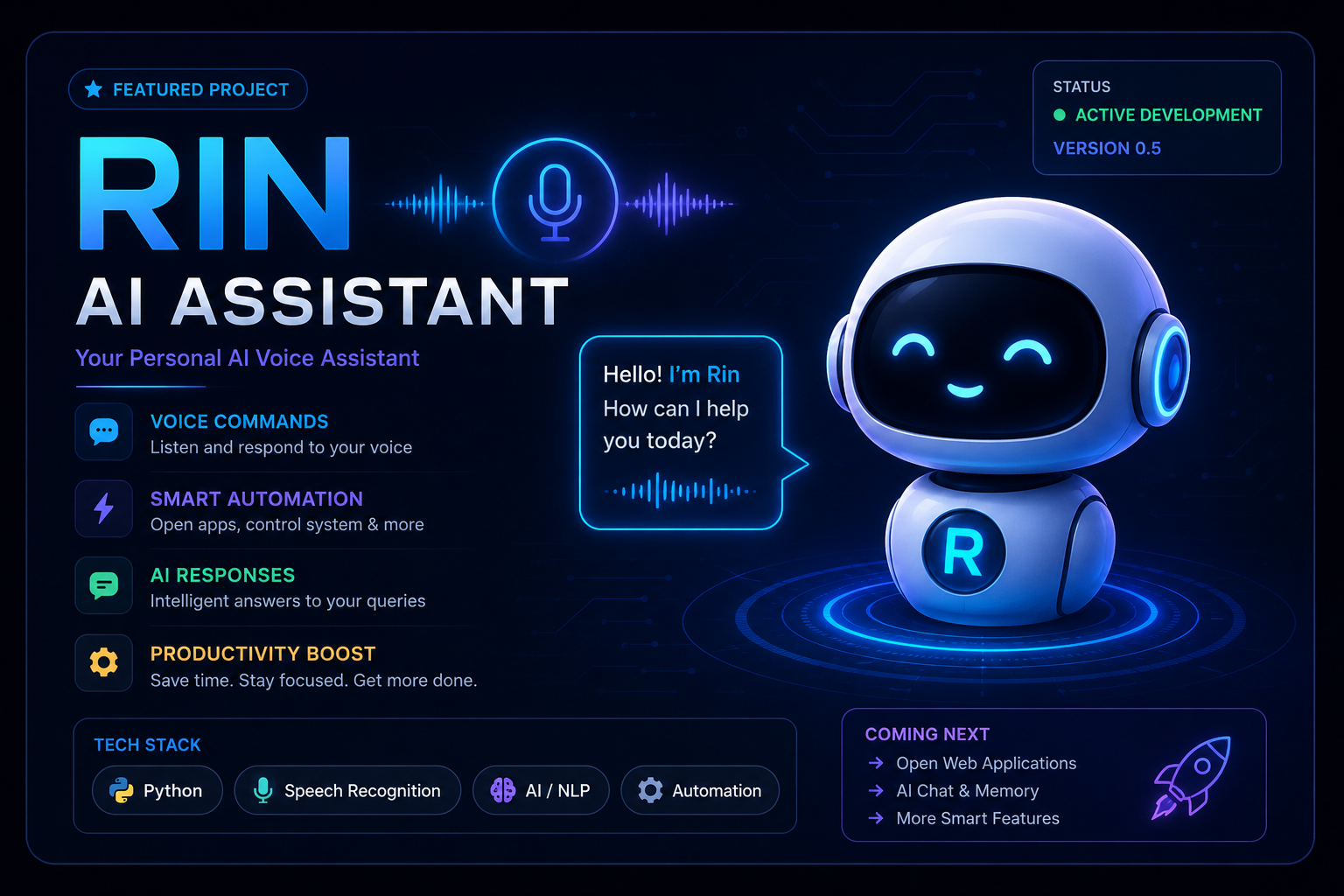Rin AI Assistant Banner